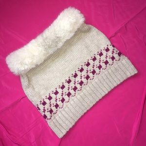 fur trim winter skirt